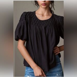 Anthropologie Linen Blouse